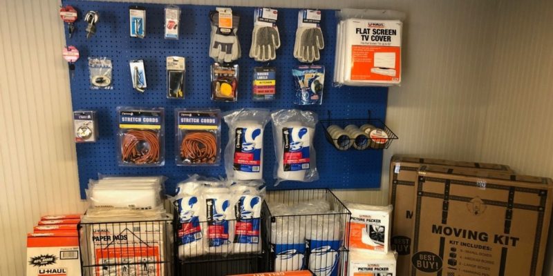 tape, boxes, and more for sale at houma lock storage houma la
