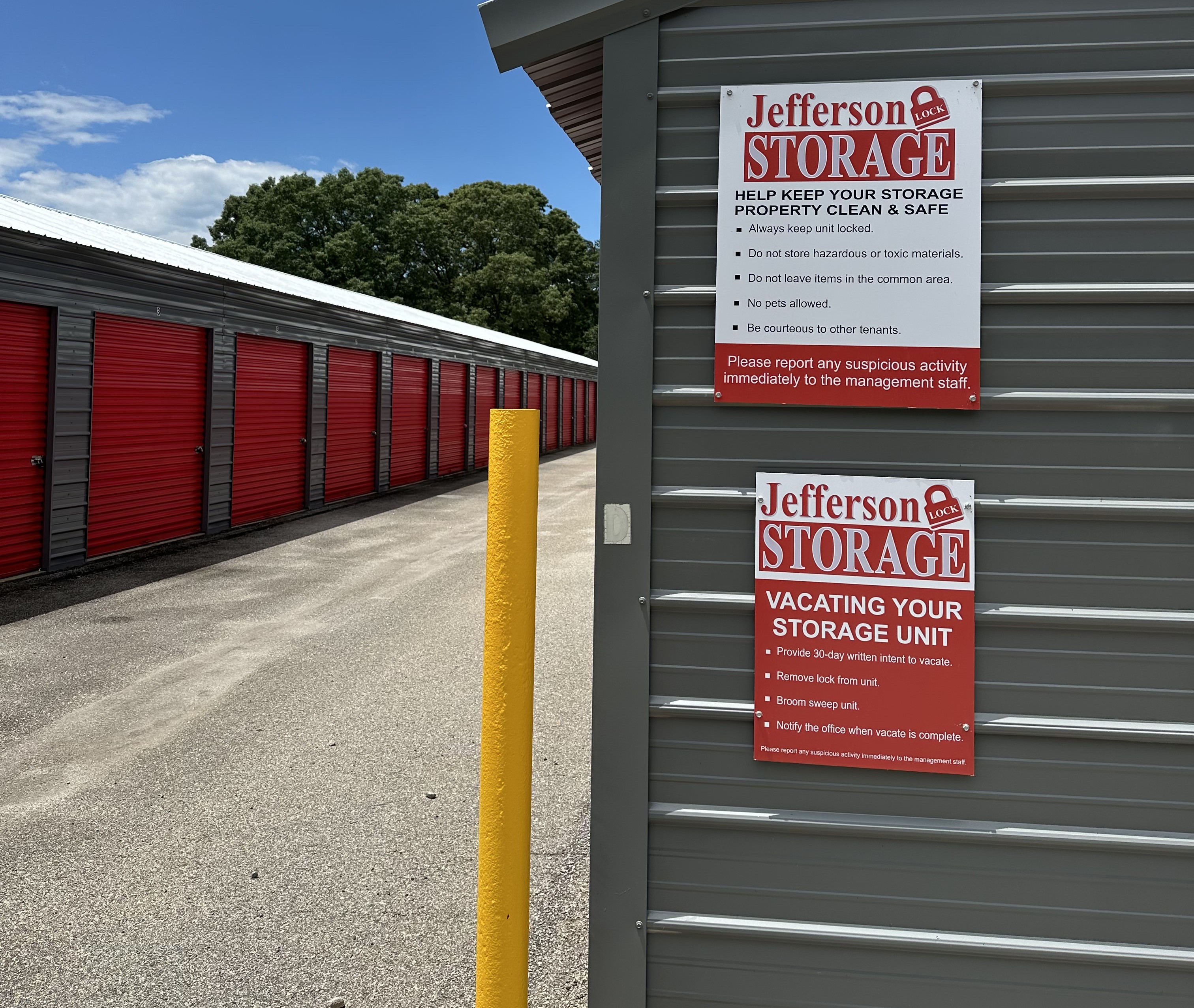 fenced and gated outdoor parking and self storage jefferson, ga